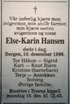1996.12. - Bergens Tidende - Else-Karin Hansen d1996.12.10